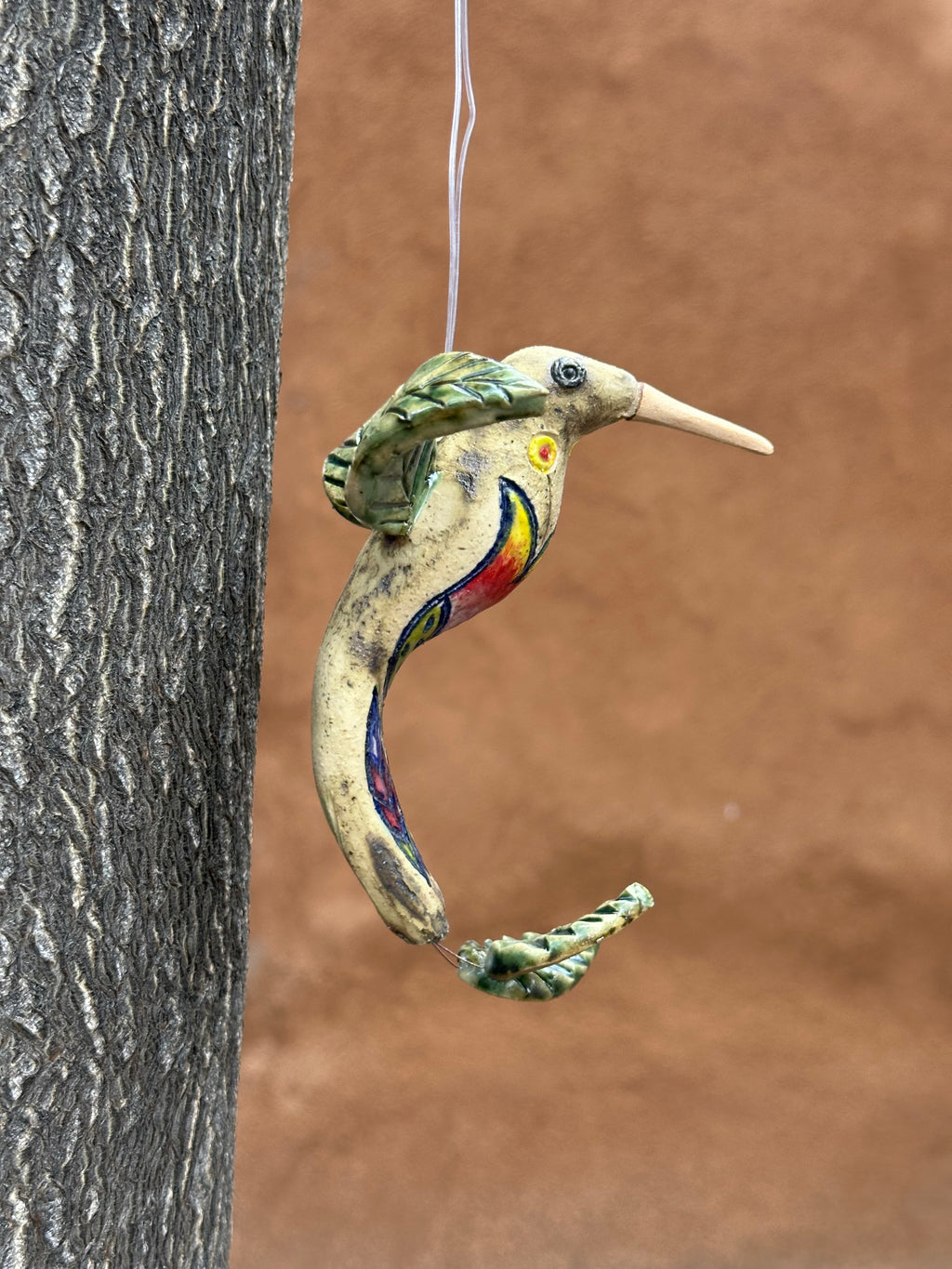 Long Tail Hummingbird - Tricolor Tulip design