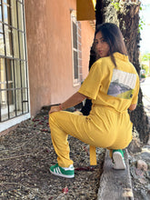 Load image into Gallery viewer, Mustard Linen - short sleeves- Jumpsuit
