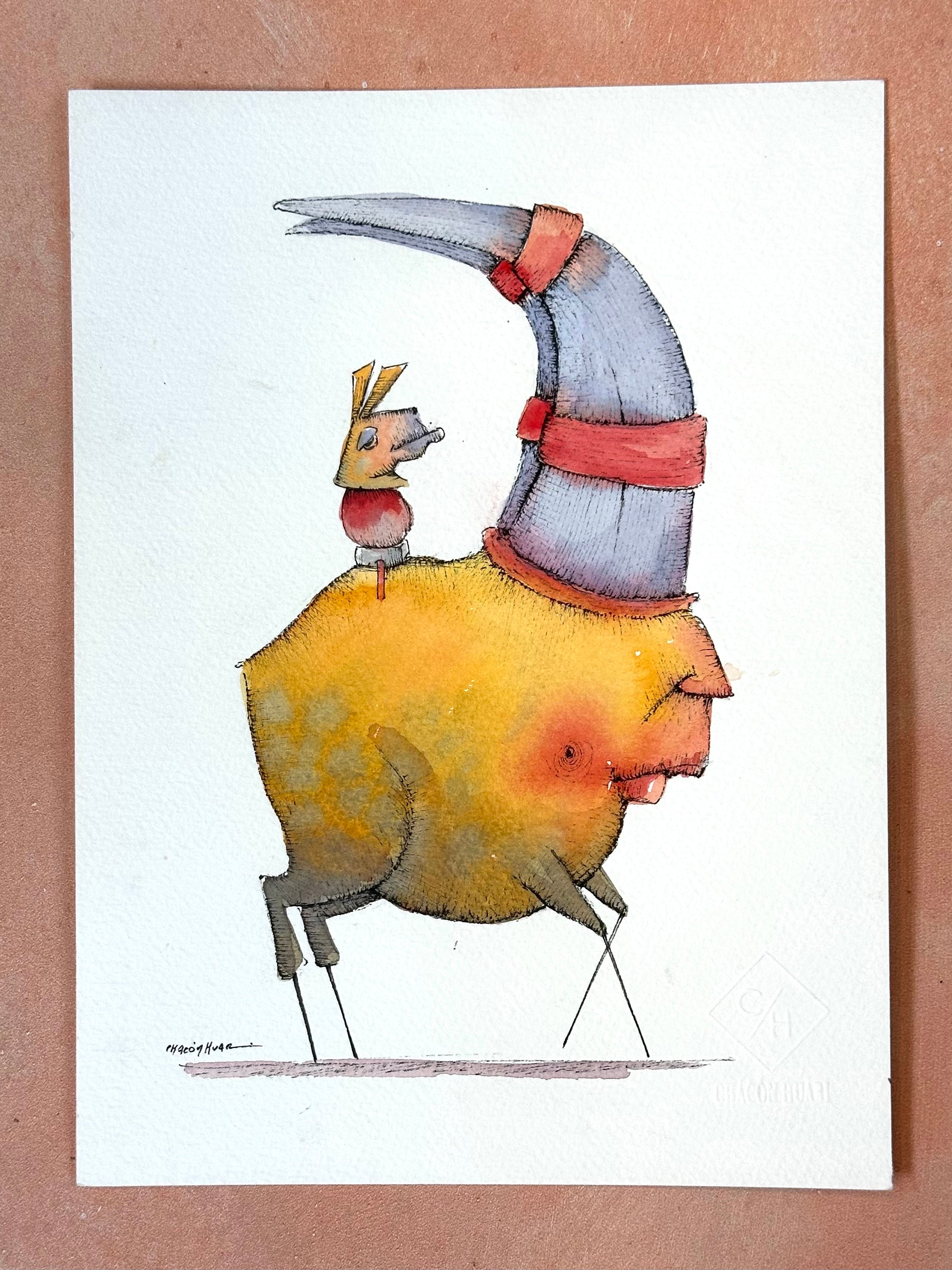 10x12 framed ~ Migrantes - Original illustrations