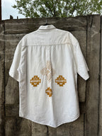 Vintage Collared Shirt Quiksilver - Screenprinted
