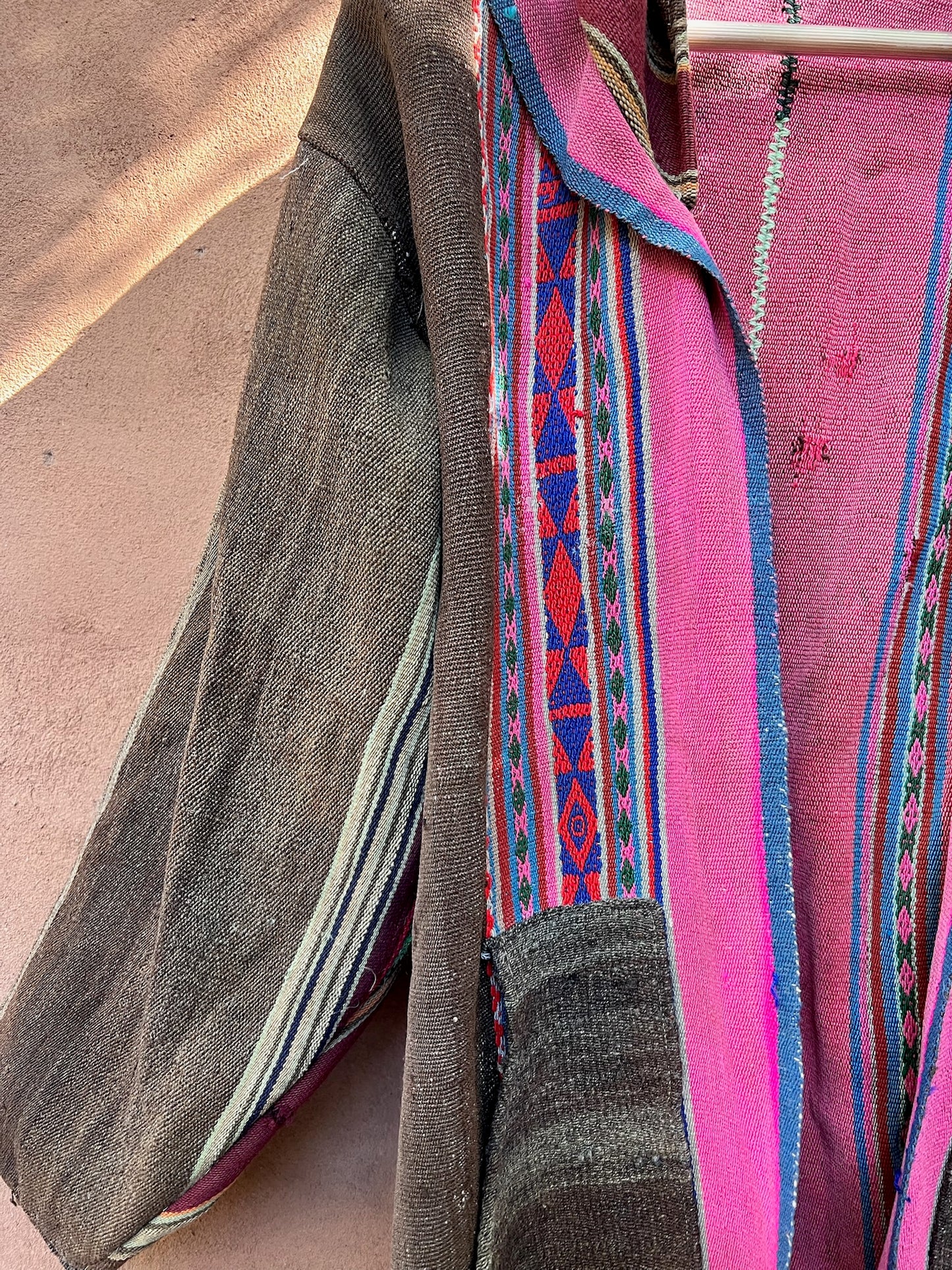 Upcycled Coat - Antique Aguayo Sheep wool