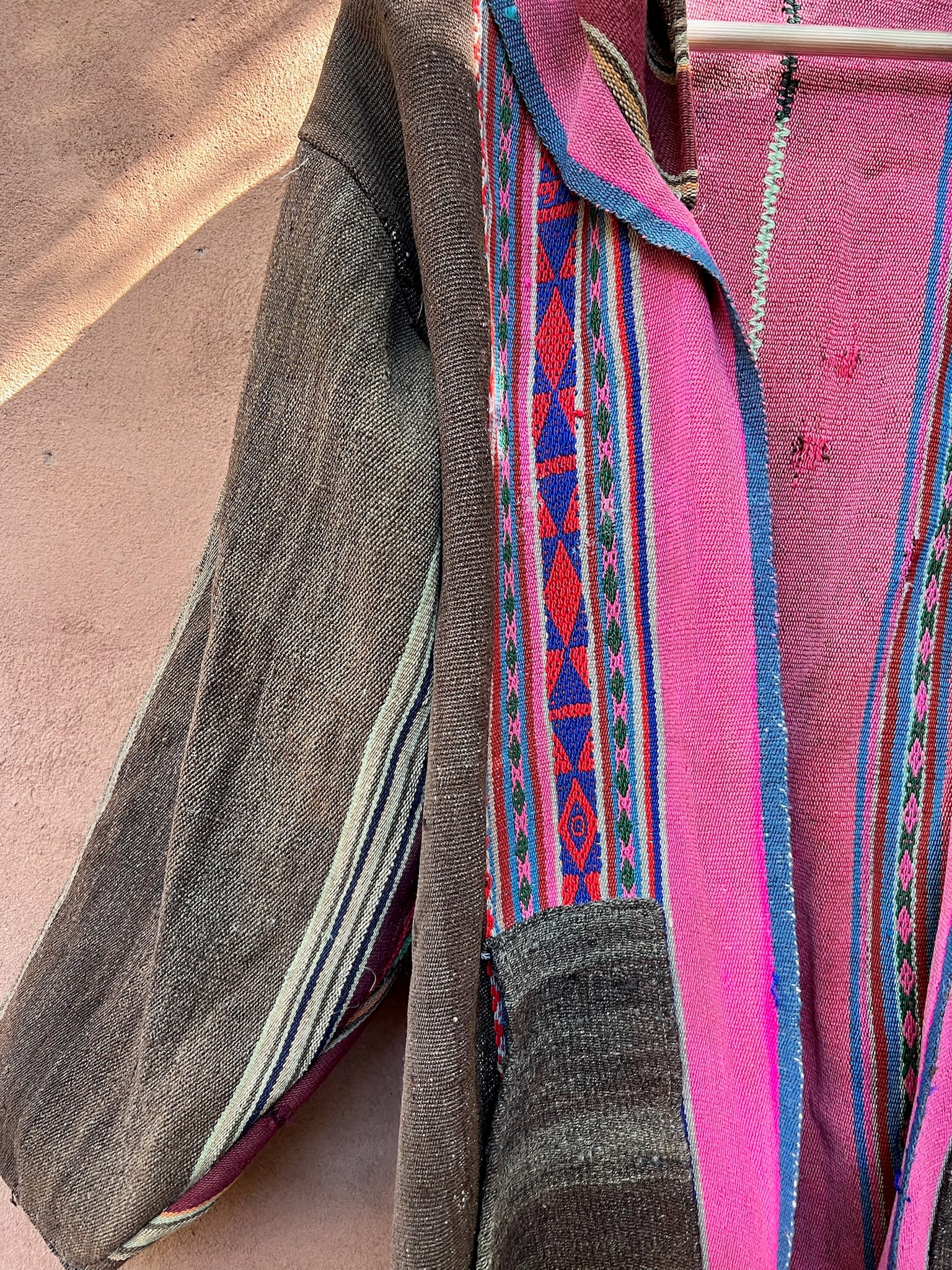 Upcycled Coat - Antique Aguayo Sheep wool
