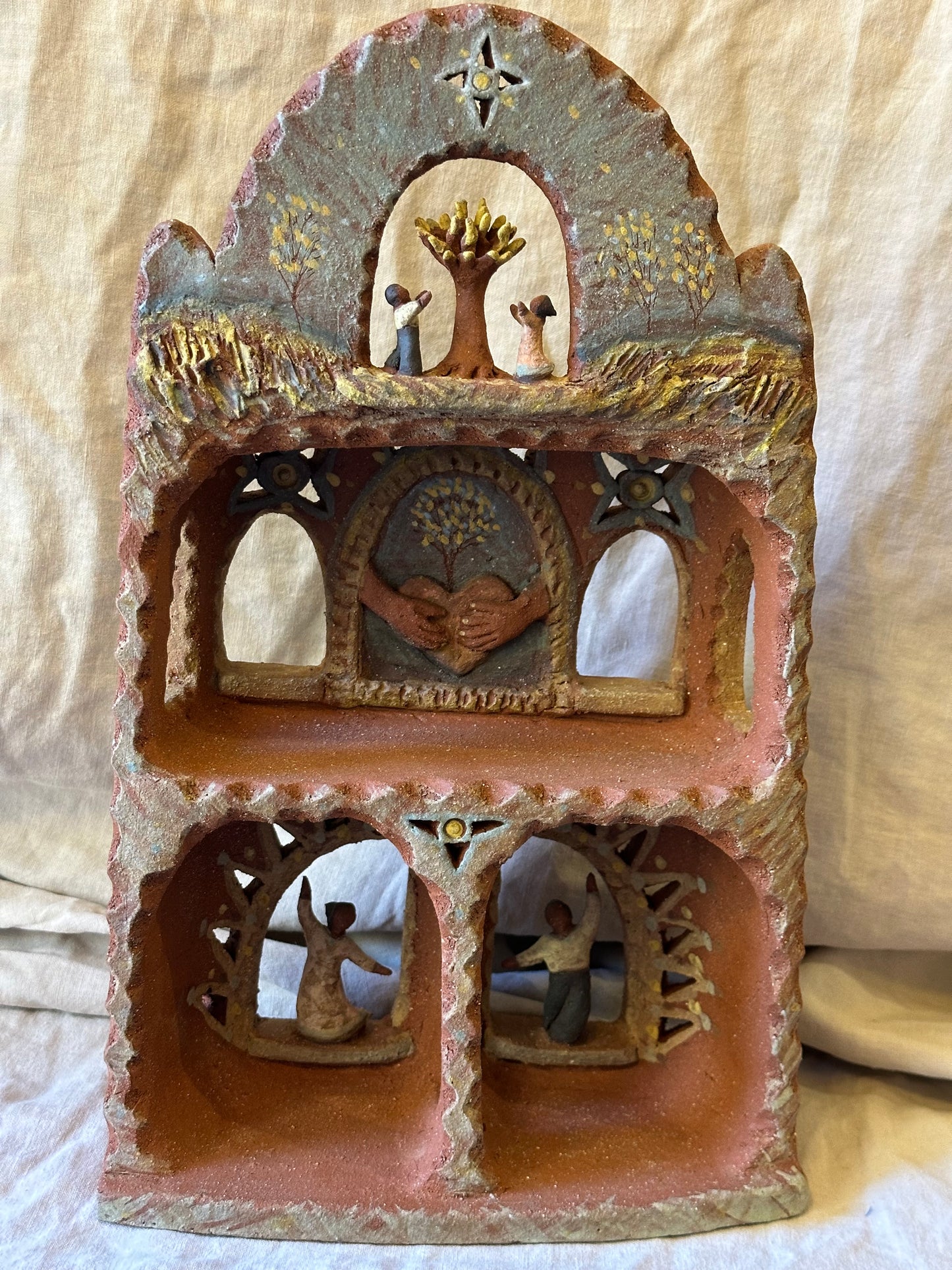 Tribute to Love Altar - Clay Sculptural Piece