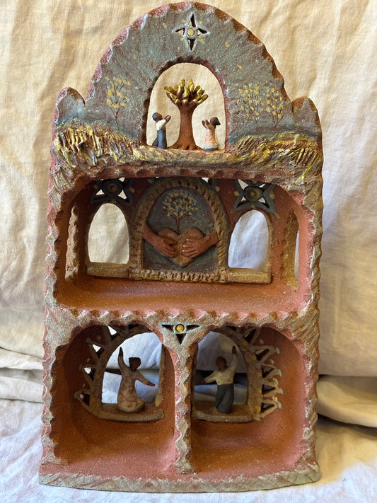 Tribute to Love Altar - Clay Sculptural Piece