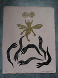 Diabla por Siempre- Lino Print 11.5" x 15"
