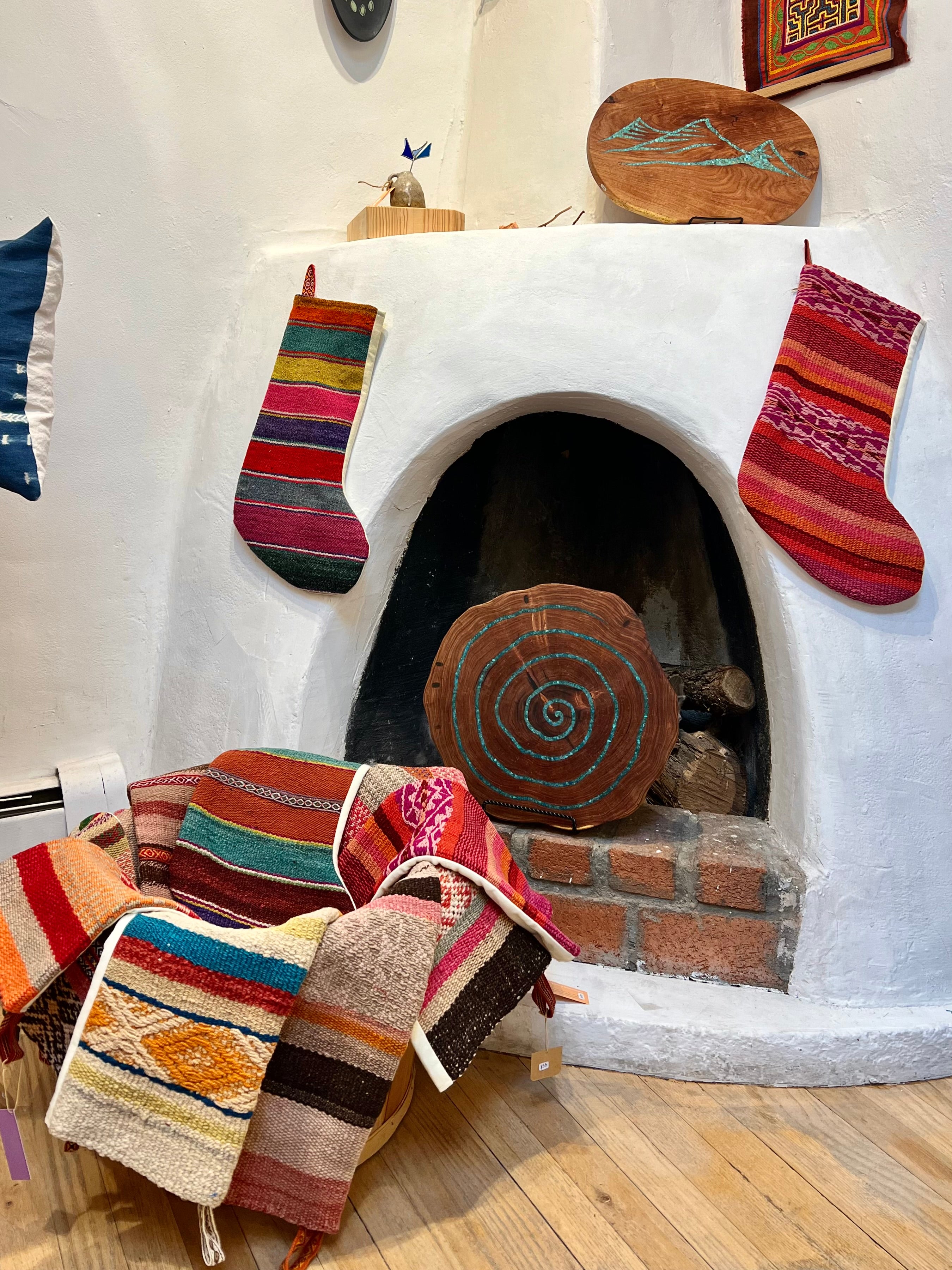 Stockings - solid color back - upcycled Andean Textiles