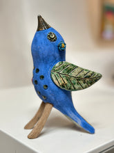 Load image into Gallery viewer, Hummingbird Sitting ~ Blue
