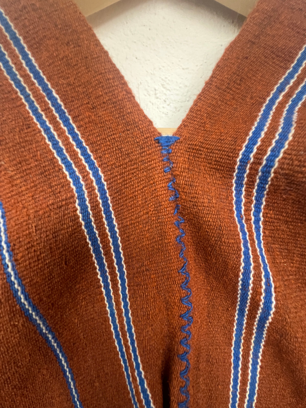 Handwoven Wool Poncho