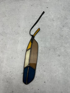 Hawk Feather - stained glass