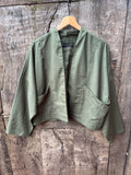 Kimono Blazer - Green Linen