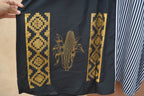 Upcycled ~ Dress black & White ~ Screen printed