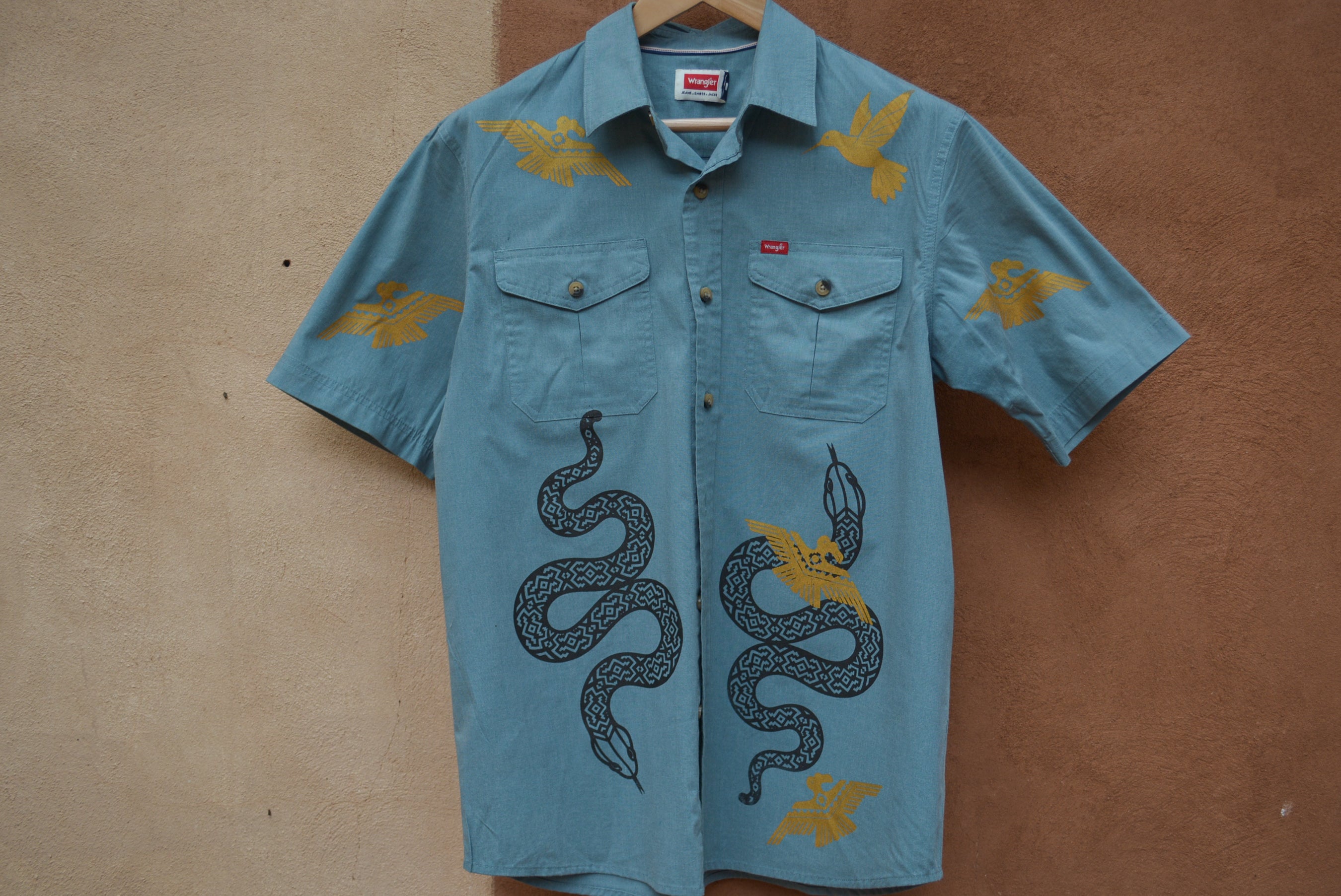 Upcycled Collared Shirt • M • wrangler
