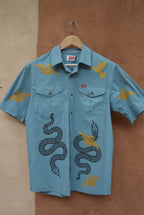 Upcycled Collared Shirt • M • wrangler