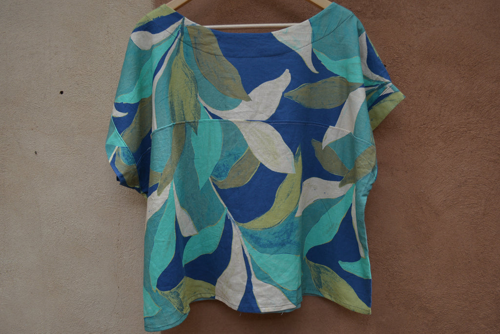 Screenprinted Box top • L • linen & cotton