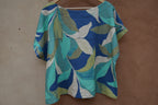 Screenprinted Box top • L • linen & cotton