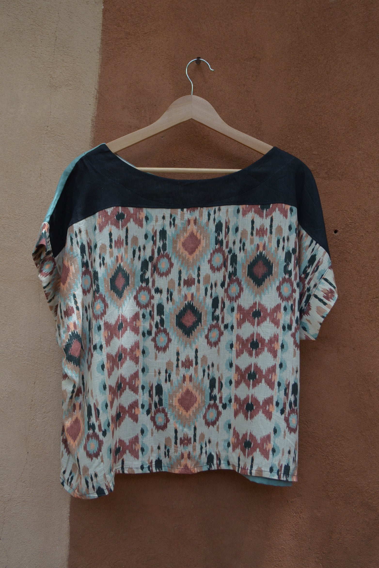 Screenprinted Box top • L • linen & cotton