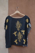 Screenprinted Box top • L • linen & cotton