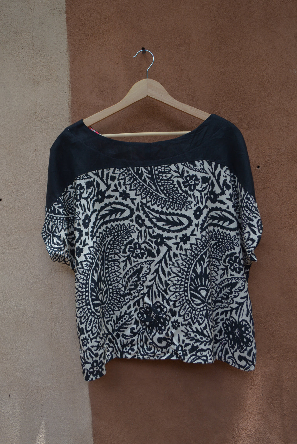 Screenprinted Box top • L • linen & cotton