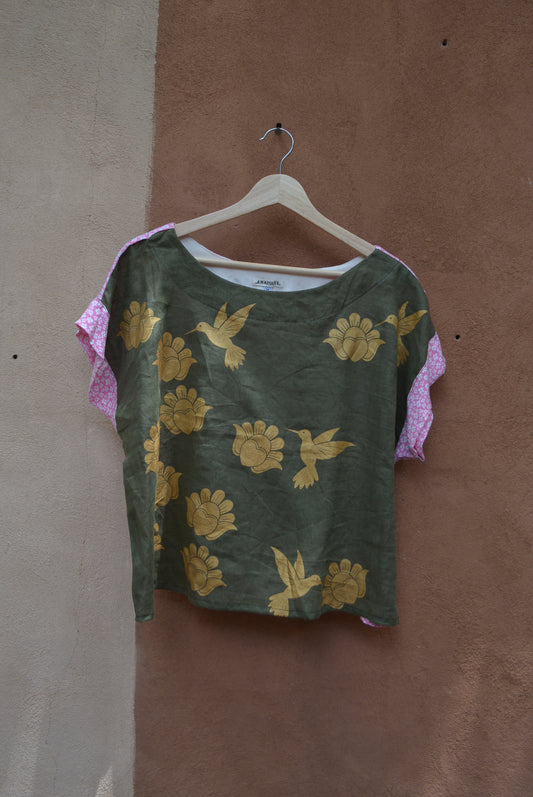 Screenprinted Box Top • M • cotton & linen