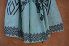 Light Blue Drawstring Linen Skirt • Corn, snakes & butterflies