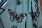 Light Blue Drawstring Linen Skirt • Corn, snakes & butterflies