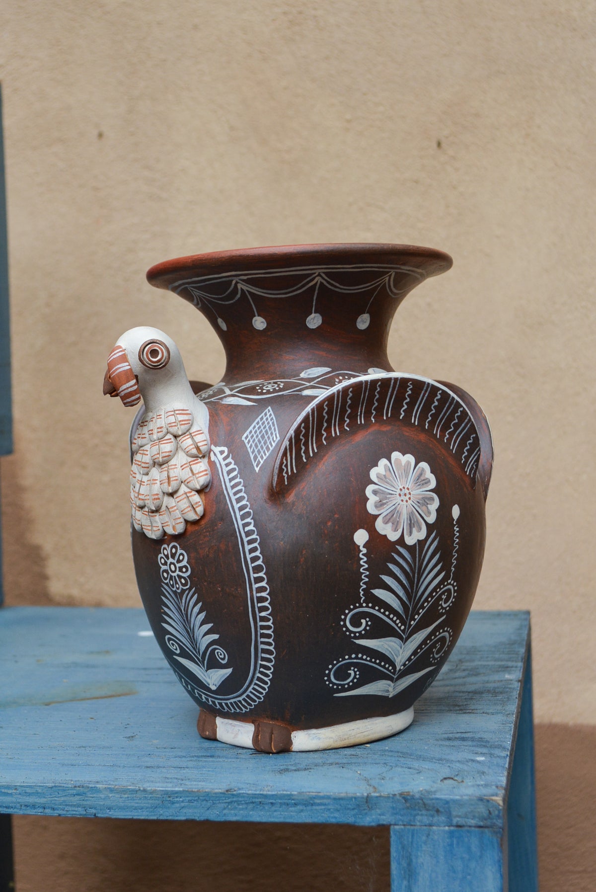 Turkey Flower Vase - Brown and Sand