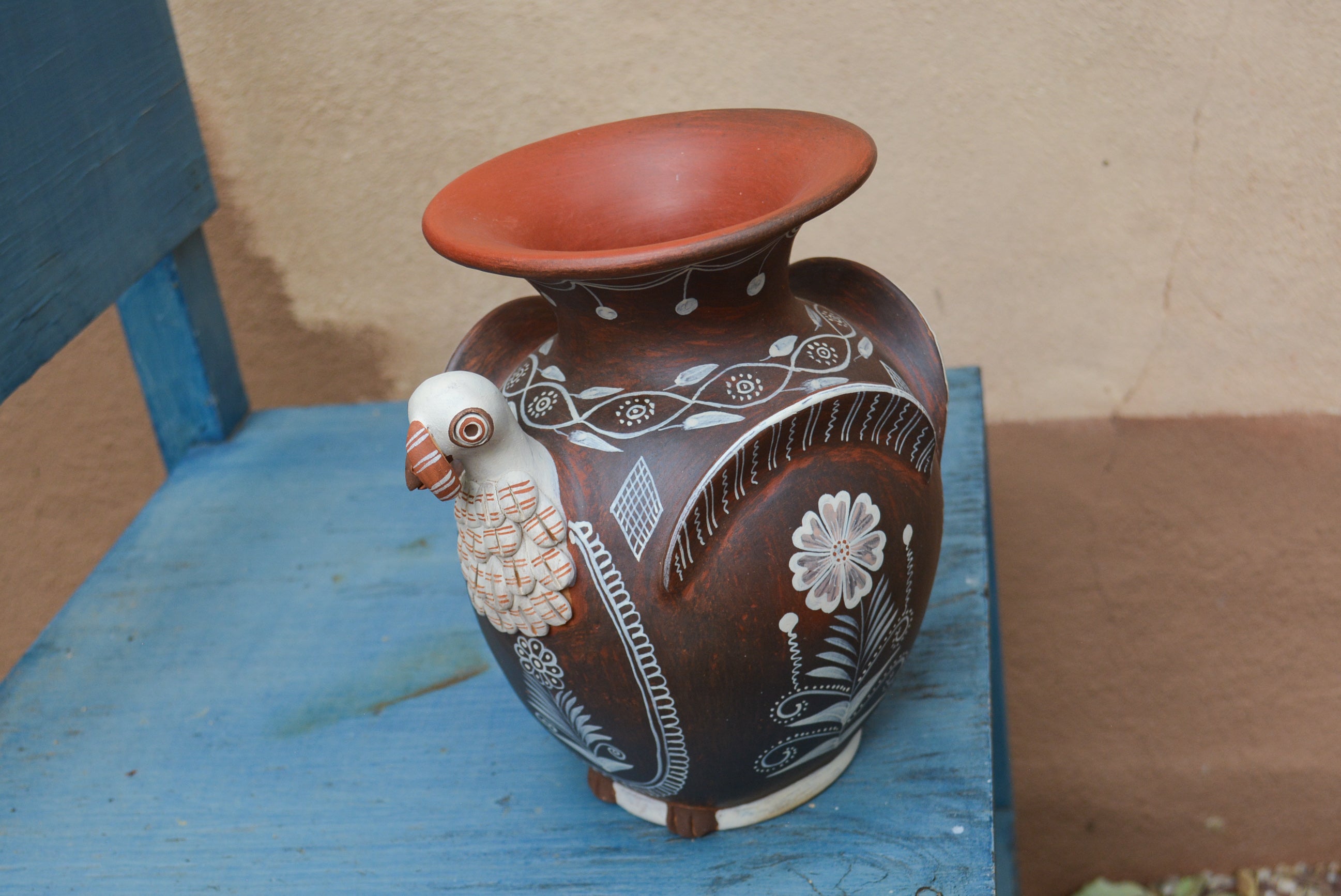 Turkey Flower Vase - Brown and Sand