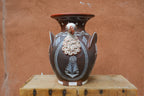 Turkey Flower Vase - Brown and Sand