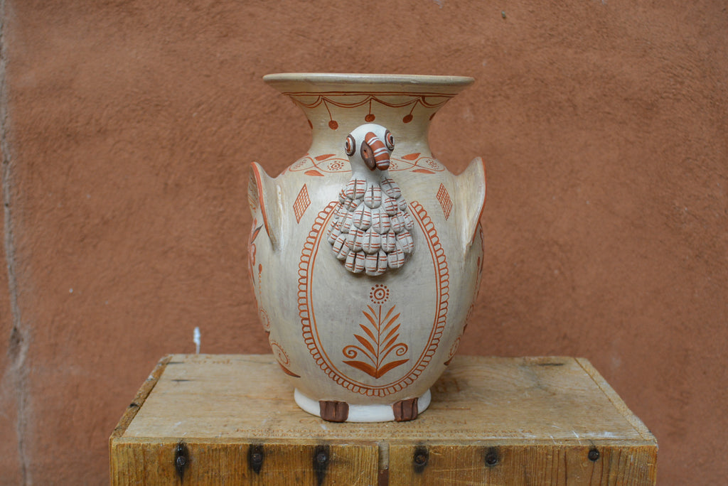Turkey Flower Vase - Brown and Sand