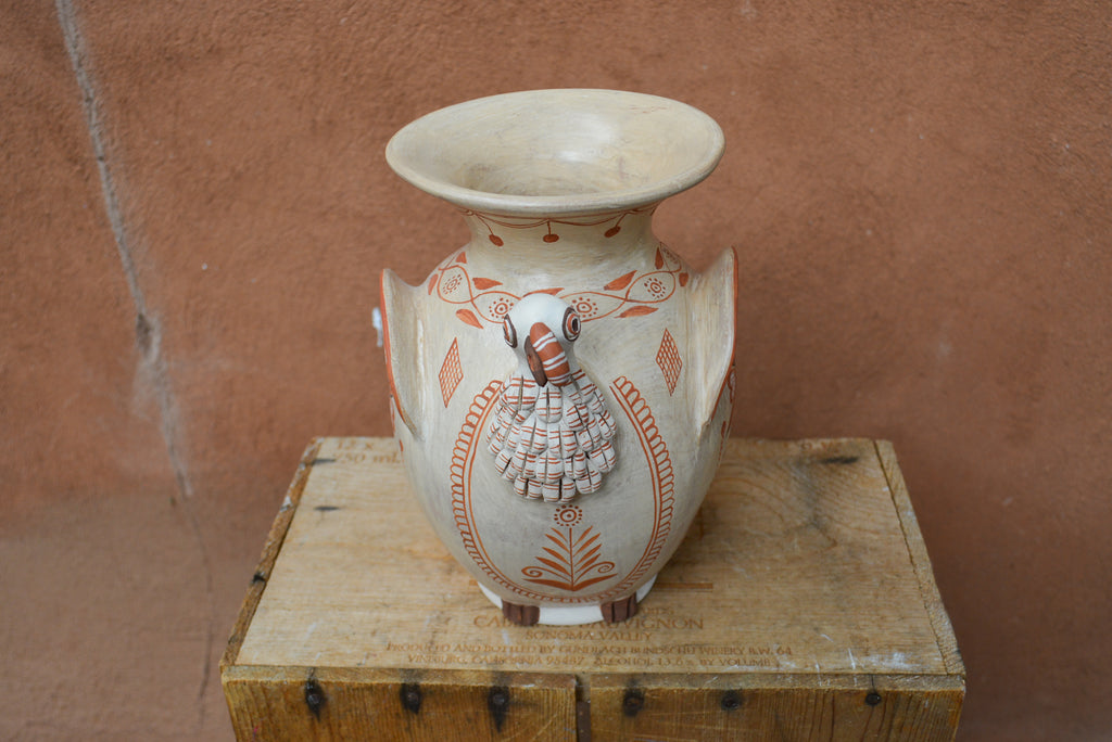 Turkey Flower Vase - Brown and Sand