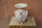 Turkey Flower Vase - Brown and Sand