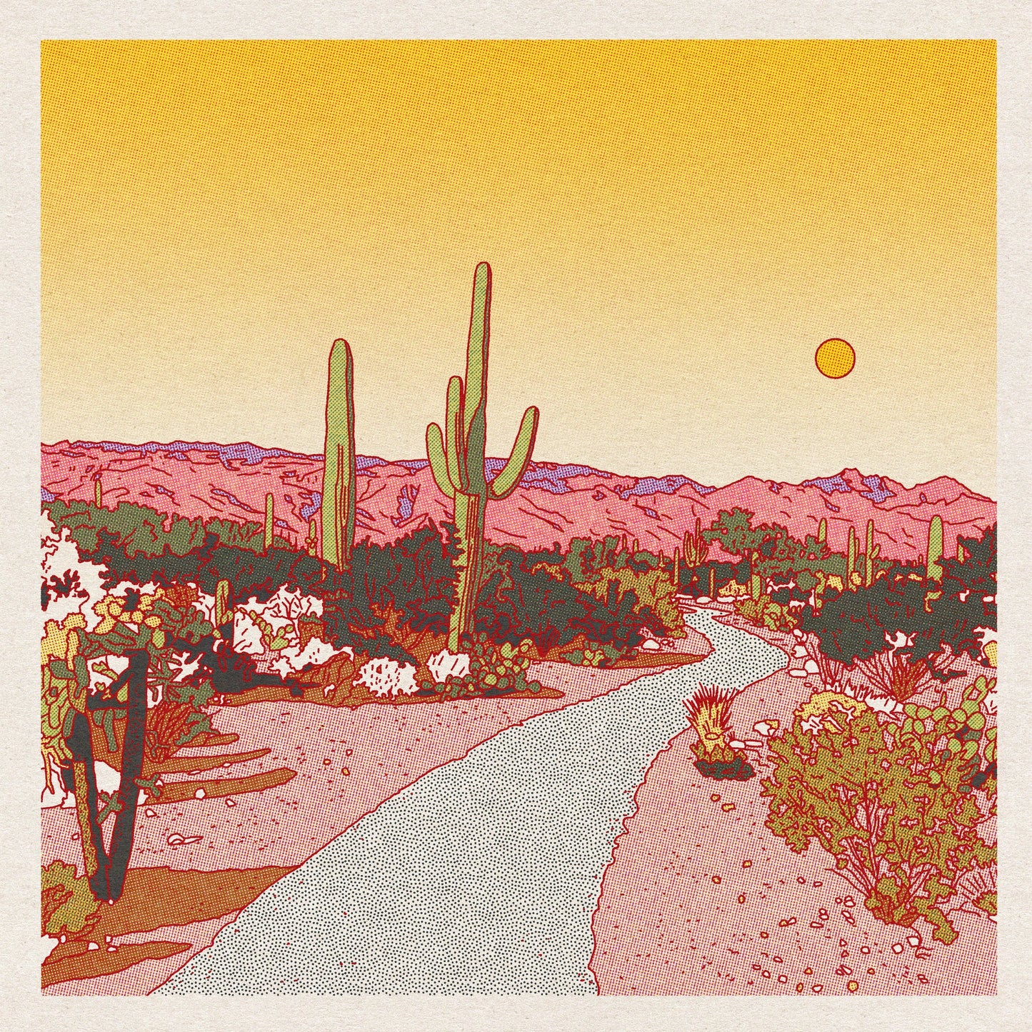 Desert Mountain #37 12 x 12 print