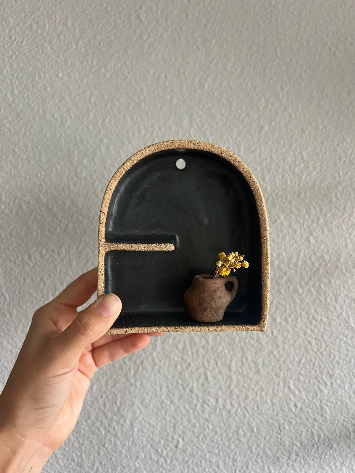 Small Treasure Shelf - Charcoal