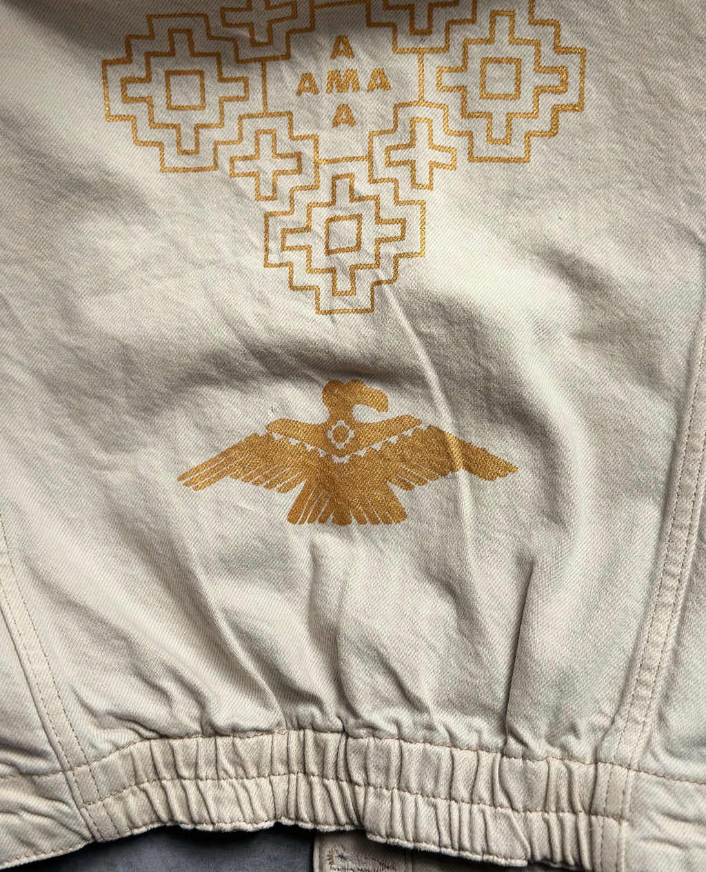 Jacket by Yaya Denim Studio - Screenprinted by Amapolay