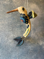 Long Tail Hummingbird - blue Wings