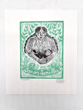 Somos Semilla - Linocut 9”x11”