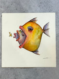 Migrantes - Original illustrations - 10x10 framed