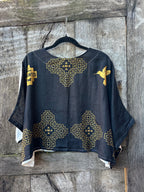 Screenprinted Draped Top • One Size Fits All