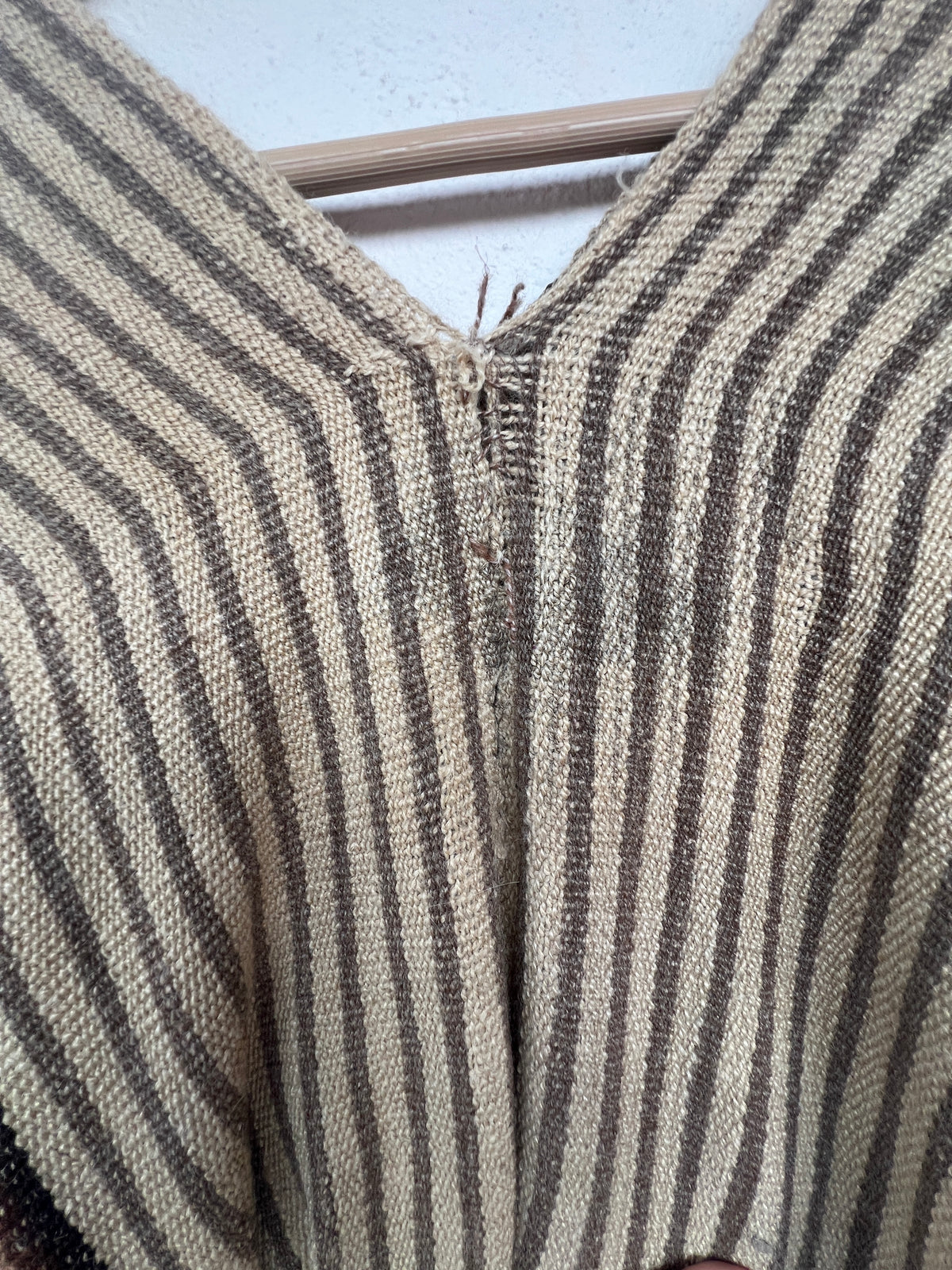 Handwoven Alpaca Wool Poncho