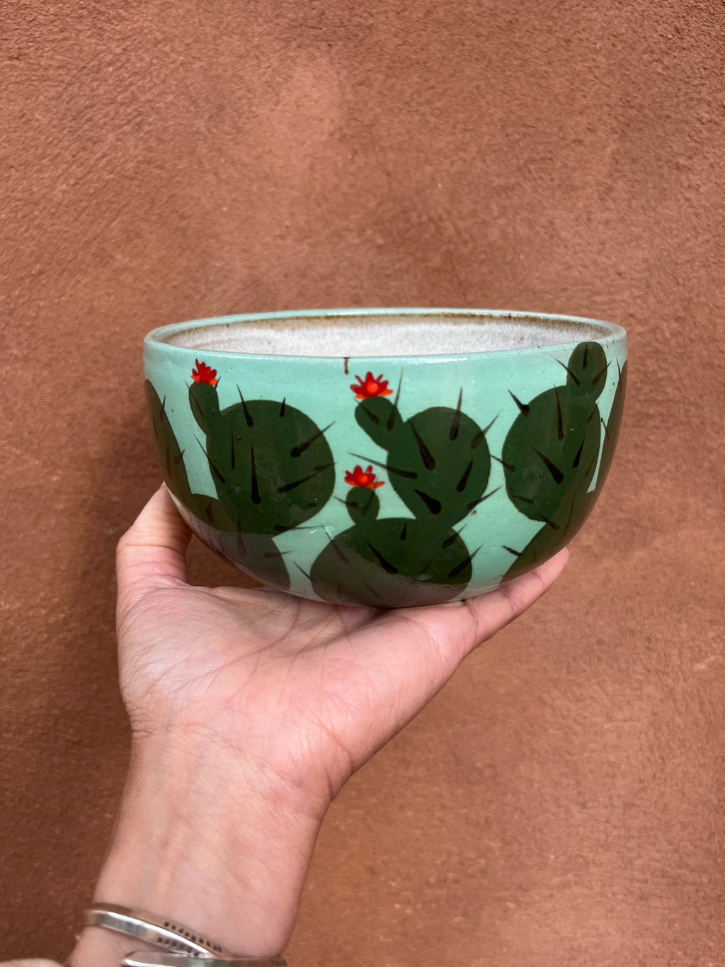 Soup Bowl - Teal and Yellow