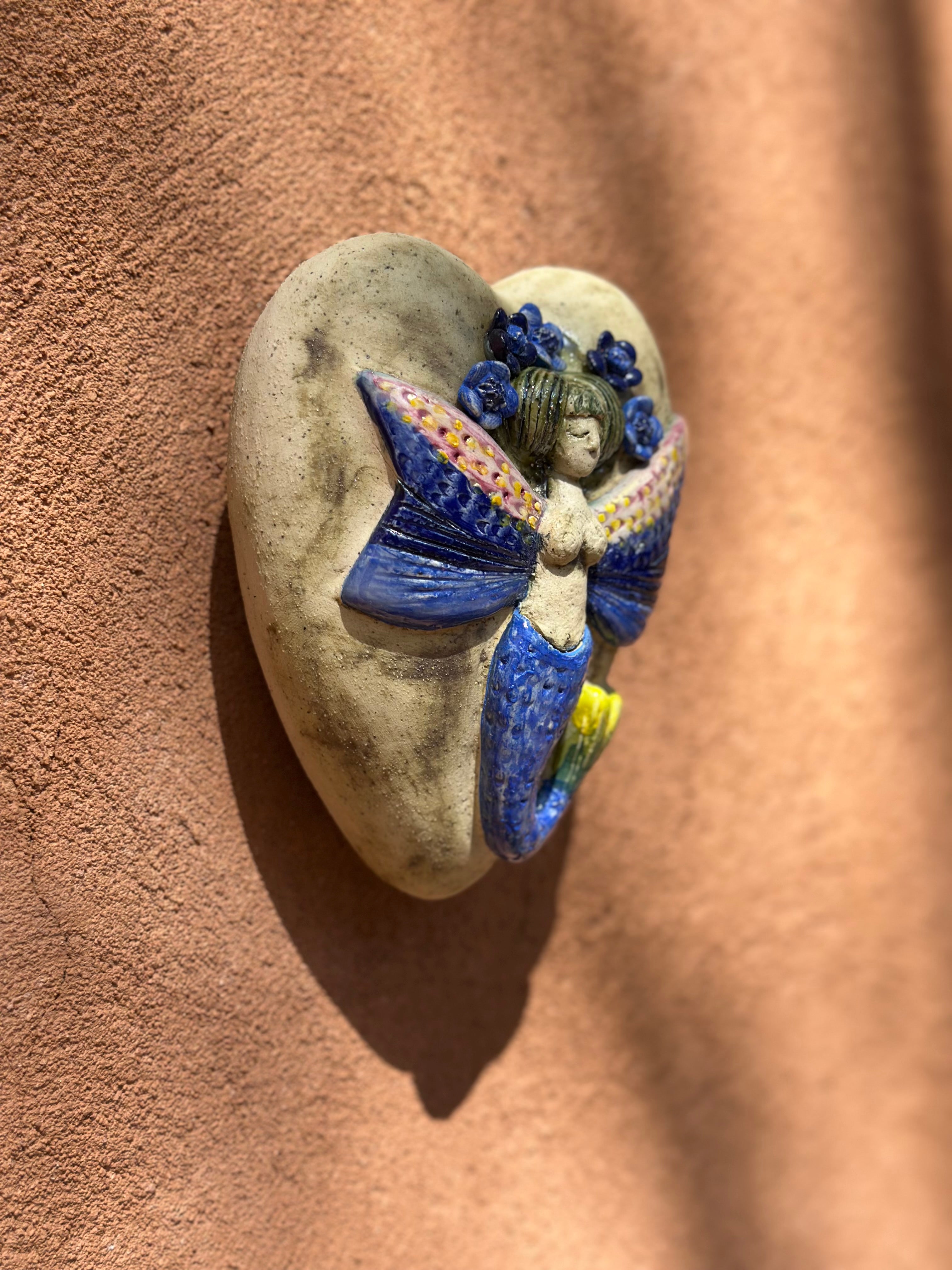 Ceramic Heart with Mermaid Wall Art - Limited Edition