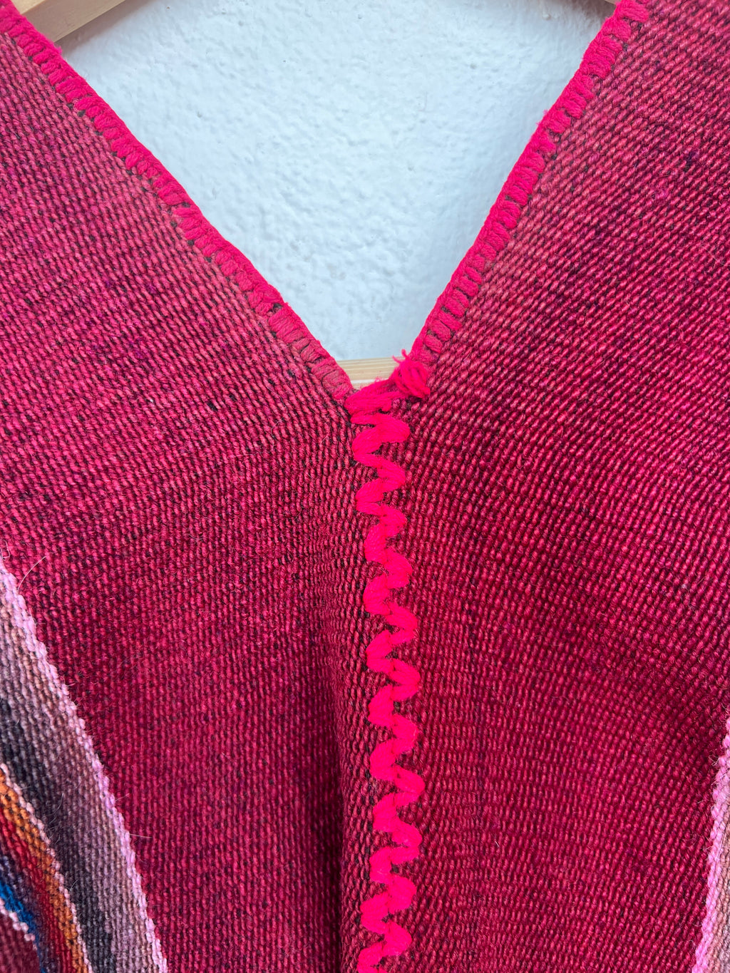 Handwoven Wool Poncho