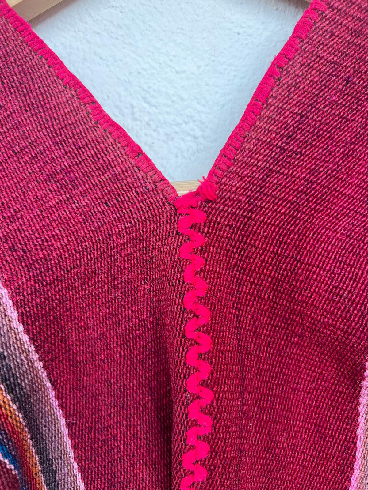 Handwoven Wool Poncho