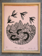 Paraiso Andino - Lino Print 11.5" x 15"