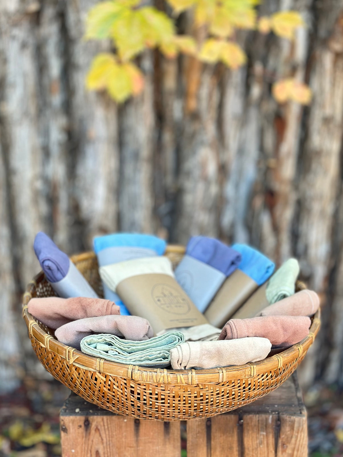 Kitchen Towels - organic cotton & plant dyed - Terracotta