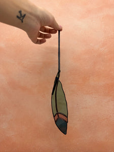 Feather - stained glass