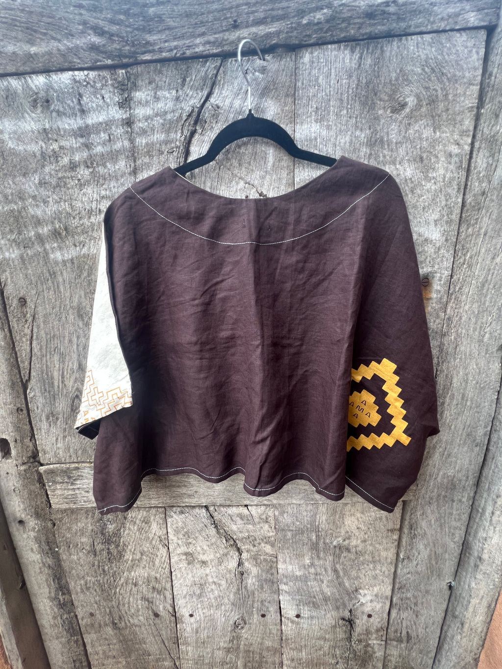 Screenprinted Draped Top • One Size Fits All
