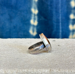 Polichrome Jasper ~ sterling silver ring - Size 6.75