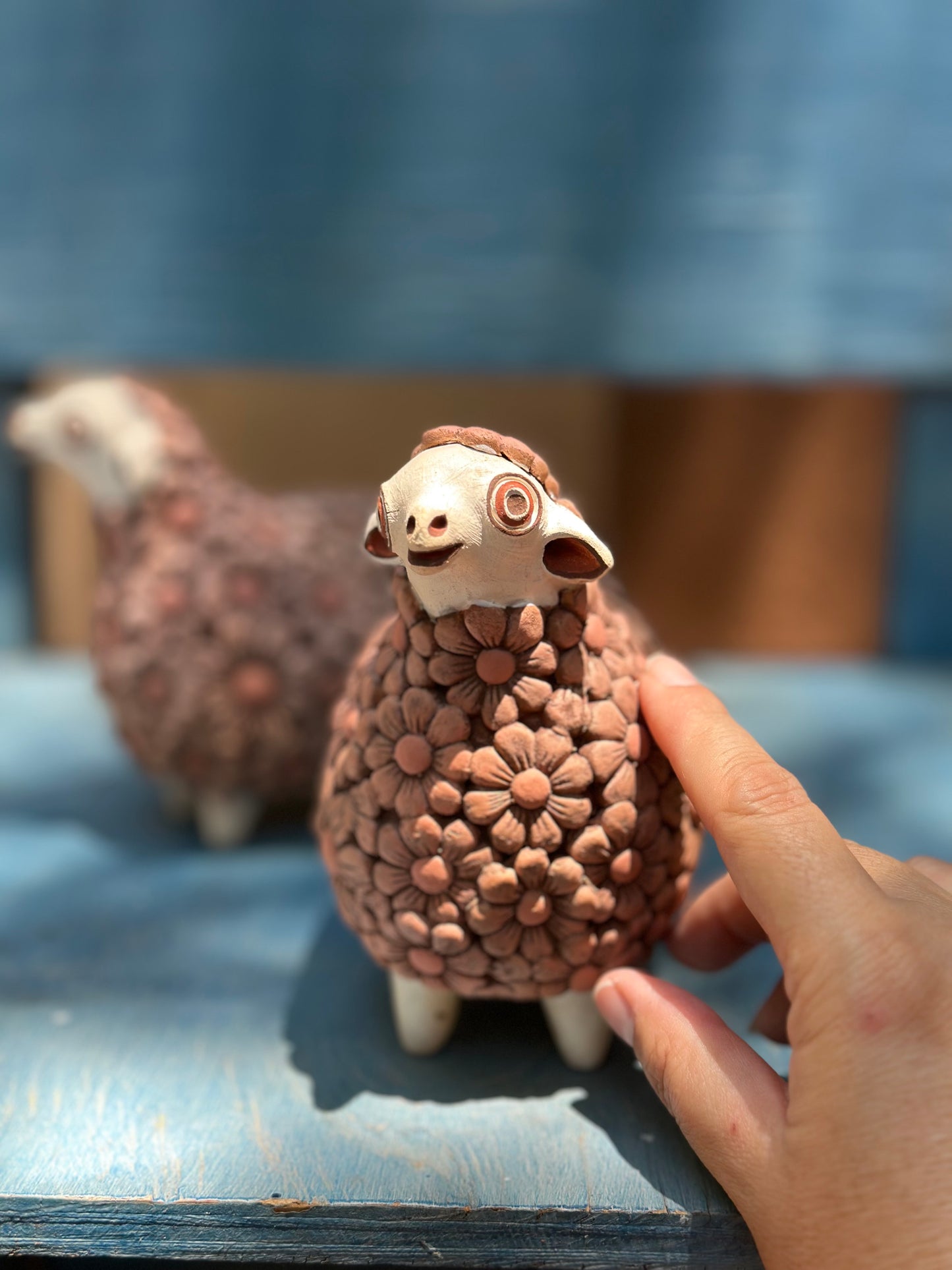 Sheep with Flowers