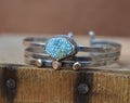 Blue Moon Turquoise Stacked Cuff Bracelet